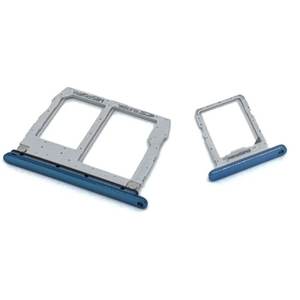 Juego de bandeja para tarjetas Sim y SD Lg para Q60 K50 K40 K12 Prime Blue, material ABS de repuesto - Product Image 1