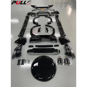 Piezas de coche para <span class=keywords><strong>Land</strong></span> <span class=keywords><strong>Rover</strong></span> <span class=keywords><strong>Defender</strong></span> 2020 <span class=keywords><strong>007</strong></span>, kit de versión negra con parachoques delantero y trasero y falda lateral de rejilla - Product Image 6
