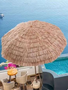 LS tùy chỉnh Hawaii Phong Cách Bãi biển Ô Tiki dù che nắng ngoài trời dù che nắng với mô hình thẳng điều khiển bằng tay cho các bên - Product Image 2