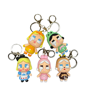 Custom Soft PVC Plastic Keychain Logo Soft Rubber Keychains Crying Baby Rubber Personalized 3D Customized Key Chain