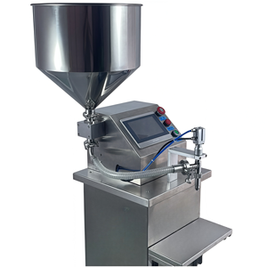 Máquina de llenado vertical semiautomática de cabezal único con bomba de engranajes servo para crema de manos cosmética Honey y aceite lubricante - Product Image 3