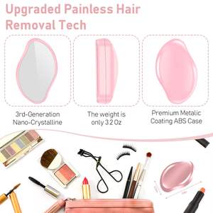 Borrador de pelo de cristal para mujeres y <span class=keywords><strong>hombres</strong></span>, removedor de pelo reutilizable, herramienta de depilación de exfoliación indolora traseros para brazos y piernas - Product Image 5