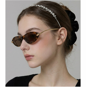 Gafas de Sol Cat's Eye UV400 2026, Forma Ovalada, Patillas con Nudos, Lentes Metálicas Anti-Reflejantes, Nuevas Gafas de Sol Unisex de Alta Gama - Product Image 1