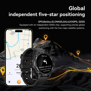 September Mua Lễ Hội Người Đàn Ông Ngoài Trời Của Thông Minh Đồng Hồ 1.43Inch Màn Hình Amoled 450MAh GPS Tracker 5ATM Ngoài Trời La Bàn Thể Thao - Product Image 5