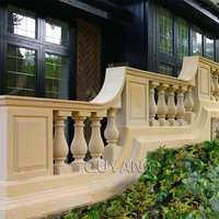 Huang quang — balancelle en marbre blanc, Balustrade décorative d'extérieur, Balustrade de balcon en pierre naturelle, brûler des escaliers