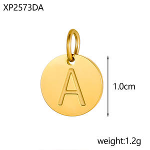 Moda plata y oro joyería alfabeto encantos venta al por mayor de acero inoxidable <span class=keywords><strong>griego</strong></span> alfabeto letra encantos - Product Image 3
