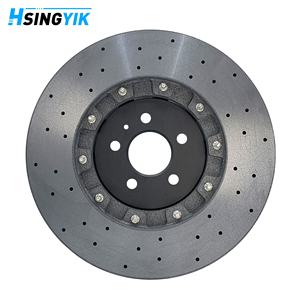 Rotor de disque de frein arrière en céramique de carbone Hsingyik pour <span class=keywords><strong>Audi</strong></span> <span class=keywords><strong>A6</strong></span> C8 A7 RS6 RS7 Q8 RS 4K0615601A 370X30MM - Product Image 3