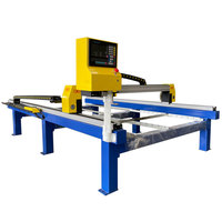 Vente chaude en acier inoxydable CNC tôle automatique double entraînement machine de découpe plasma de bureau, détachable 1530 1550 3050