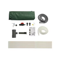 Système de récupération d'eau de pluie en bâche PVC pliable, baril de récupération d'eau de pluie 225L grande capacité Baolong RC680 60x80cm pour jardin et maison