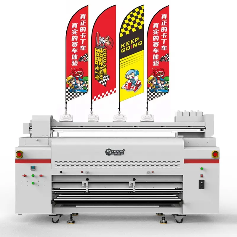 Automatic Inkjet Printers LT-1302Q I3200 Heads Large Sublimation Machine For Printing Banner Sublimation Flag Printer Machine