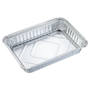 Bandejas de papel de aluminio con tapa, bandeja de aluminio resistente, 1,5 LB, 22x15x3cm, 750ml, C20, China, América, REC22163I - Product Image 1