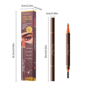 Marcador de Cejas 2 en 1 en Forma de Tenedor, Resistente al Agua, Efecto de Trazo de Pelo Mate y Aterciopelado - Product Image 6