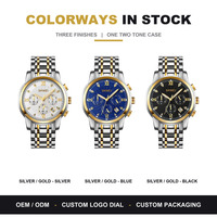 Montre à quartz de luxe SKMEI 1904 pour homme, bracelet en acier inoxydable, cadran de 41 mm, résistante à l'eau, logo personnalisable, style professionnel
