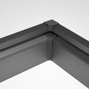 Kit complet d'accessoires en alliage d'aluminium T5 à installation facile, base en plastique anodisé, bande lumineuse 3500K blanc chaud - Product Image 2