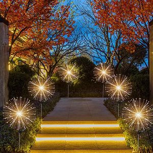 โคมไฟพลังงานแสงอาทิตย์กันน้ำไฟ LED ส่องดาวตกไฟ LED ไฟดอกไม้ไฟสีสันสดใสสำหรับลานภายในได้รับการรับรองจาก FCC - Product Image 6