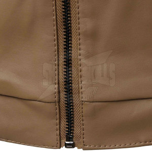 Chaqueta informal de cuero cálida de invierno para hombre con cuello levantado, transpirable y con un precio razonable, estilo callejero - Product Image 6