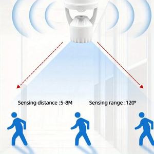 Base de Portalámparas E27 con Sensor de Movimiento por Infrarrojos PIR de 360 Grados, 110V/220V CA, para Bombillas LED - Product Image 2