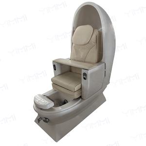 Deluxe Nagel Salon Möbel Fuß Spa Ei Form 2 Motoren Elektrische Luxus Pediküre Spa <span class=keywords><strong>Massage</strong></span> stuhl Für Nagels tudio - Product Image 3