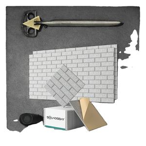 Paneles Acústicos Modernos Cuadrados para Pared, 12 Piezas, Autoadhesivos, de Fibra de Poliéster, Absorbentes de Sonido, para Sala de Estar, Dormitorio, Hotel - Product Image 1