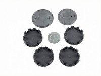 Kit Premium de 7 Piezas de Tapas Centrales Flotantes y Emblemas para B-M-W