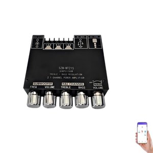2.1 Channel Home <strong>Amplifier</strong> 50W+50W+100W AUX USB MIC APP Control for <strong>Bluetooth</strong> Speaker System <strong>Receiver</strong> Stereo Subwoofer <strong>Amplifier</strong> - Product Image 2