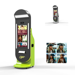 32 pollici AI foto di alta qualità <span class=keywords><strong>immagini</strong></span> di stampa Self-Service in metallo foto della cabina lingua inglese per la vendita moneta operano giochi - Product Image 1