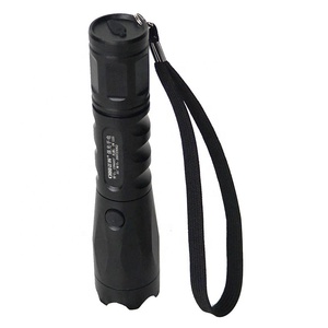 Cường độ cao chiến thuật đèn pin IP65 không thấm nước USB sạc LED với chùm điều chỉnh và tấn công đầu cho an ninh công cộng - Product Image 2