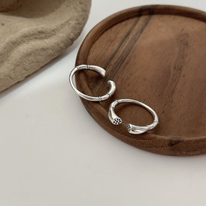 S925 Sterling Silver Lotus Root Shape <b>Ring</b> For Women <b>Open</b> Design Everyday Wear - Product Image 4