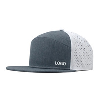 Venta al por mayor de fábrica, gorra de lona unisex de 5 paneles para conductor de camión, gorras de nailon impermeables con logotipo personalizado y cuerda para uso en exteriores