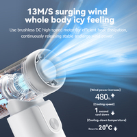 Moteur sans balais portable Mini ventilateur turbo violent ventilateur à grande vitesse avec plusieurs accessoires de têtes