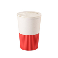 Bouteilles réutilisables de qualité alimentaire éco-neutres Tasse à café | Tasse en plastique Isolation thermique Applicable Couleurs esthétiques Passe au lave-vaisselle