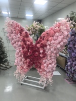 Support de toile de fond papillon personnalisable en diverses couleurs, arche de mariage en métal, support géant pour fleurs et papillons pour mariage et anniversaire