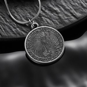 Cá nhân hoá tùy biến lưu niệm bạc kim loại dập nổi logo 2D 3D thời trang dây chuyền mặt dây chuyền quyến rũ - Product Image 3