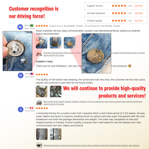 Chất Lượng Cao Biểu Tượng Tùy Chỉnh Zamak Tack Tùy Chỉnh Denim Kim Loại Áo Khoác Botton Tùy Chỉnh Đinh Tán Nút Jean Nút Vải Nút Cho Quần Jean - Product Image 2
