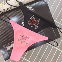2025 populaire Y2k culotte Kt Kawaii doux Cool fille culotte Flash diamant Sexy Triangle culotte femmes Stretch slips