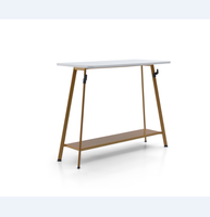 Bureau d'entraînement mobile, table de travail scolaire roulante avec panneaux latéraux suspendus