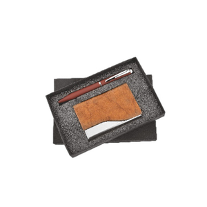 Conjunto de cartera de cuero y bolígrafo personalizado para hombre, perfecto para regalos de oficina, eventos corporativos y promociones - Product Image 3