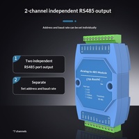 Module d'entrée analogique 7/8 canaux, acquisition de données de courant et de tension, convertisseur Modbus 420 mA RS-485, fabriqué en Chine continentale