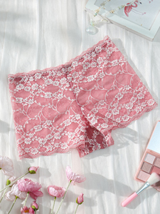 Nuovi Slip da Donna all'Ingrosso, Biancheria Intima Rosa Traspirante e Comoda, Mutandine in <span class=keywords><strong>Pizzo</strong></span> Bianco con Fiori, Boxer a Vita Media per Uso Quotidiano - Product Image 4