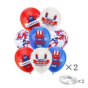 18Pcs/Bag 12 Inch America Independent Day <b>Decoration</b> 4Th of July <b>Balloon</b> Festival Latex Usa Party Supplies - Product Image 1