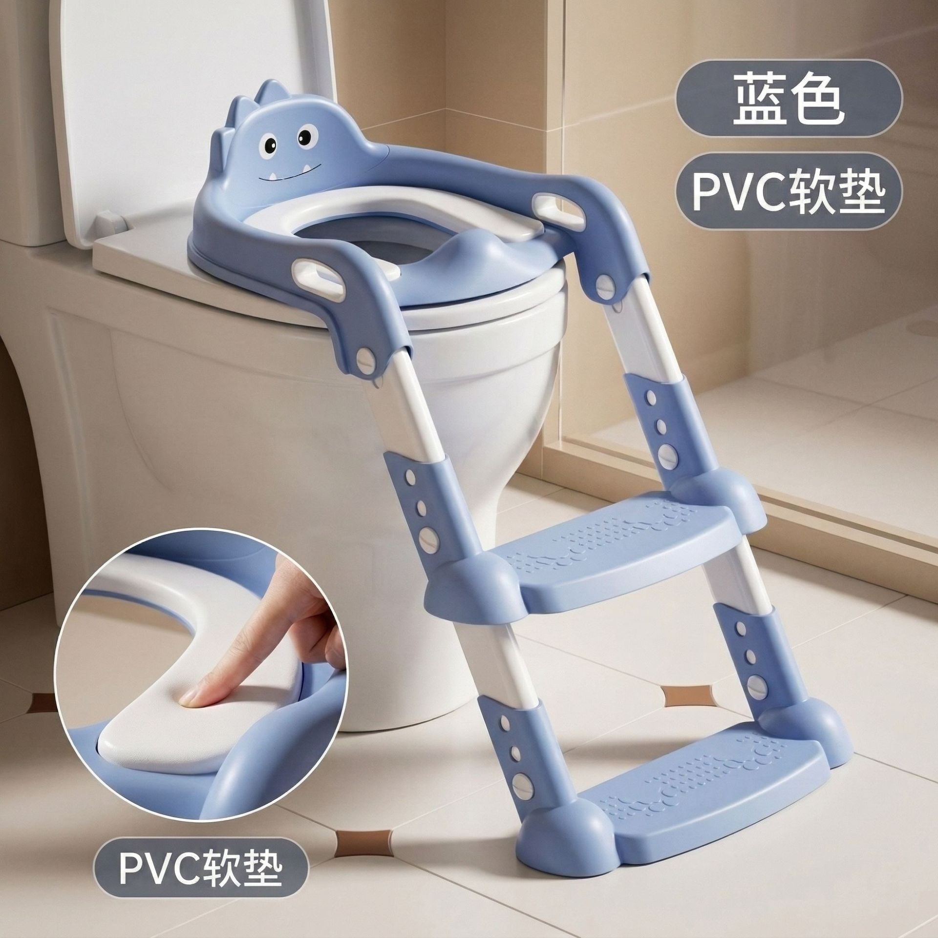 เบาะ PVC สีฟ้า