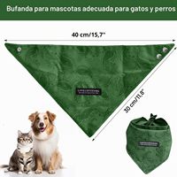 Écharpes/bavoirs triangulaires réglables pour chiens et chats, lavables, en tissu polyester durable, adaptées aux races petites/moyennes