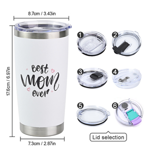 SilverJet Stainless Steel Travel Mug 20oz Custom Logo Leakproof Lid For Camping Travel Coffee Tea Water Outdoor Use - Product Image 4