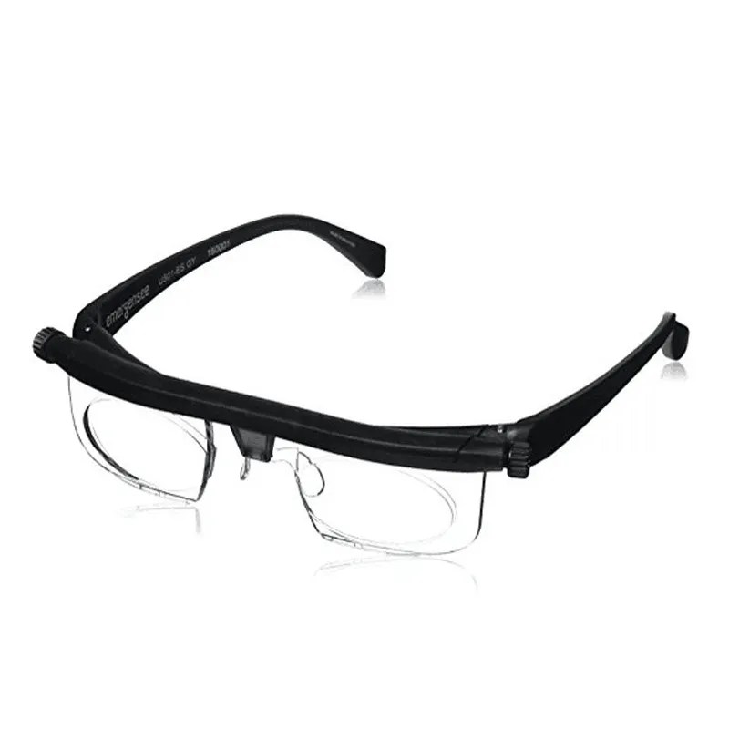Gafas de lectura de enfoque ajustable para miopía, lentes de lectura de enfoque ajustable, con aumento de 6D A + 3D, Porta gafas