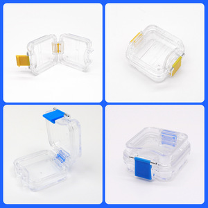 Caja de película transparente para uso dental, 16x10cm, 10x10cm, 10x6cm, 5x5cm, 3.8x3.8cm, almacenamiento de doble capa para aparatos de ortodoncia - Product Image 3