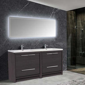 Meuble-lavabo double pour salle de bains flottant personnalisé pour salles de bains - Product Image 2