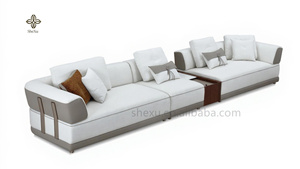 Canapé modulaire en tissu minimaliste moderne, multi-places en forme <span class=keywords><strong>de</strong></span> L, idéal pour les fêtes, villas <span class=keywords><strong>de</strong></span> luxe, clubs privés, salons. - Product Image 4