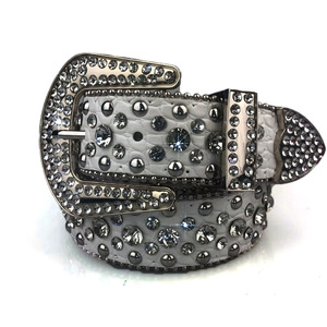 Cinturón de Mujer con Pedrería, Cinturón Decorativo Ancho de Cuero PU, 105 cm, 115 cm, 125 cm, 135 cm, Accesorio de Moda para Boda - Product Image 5
