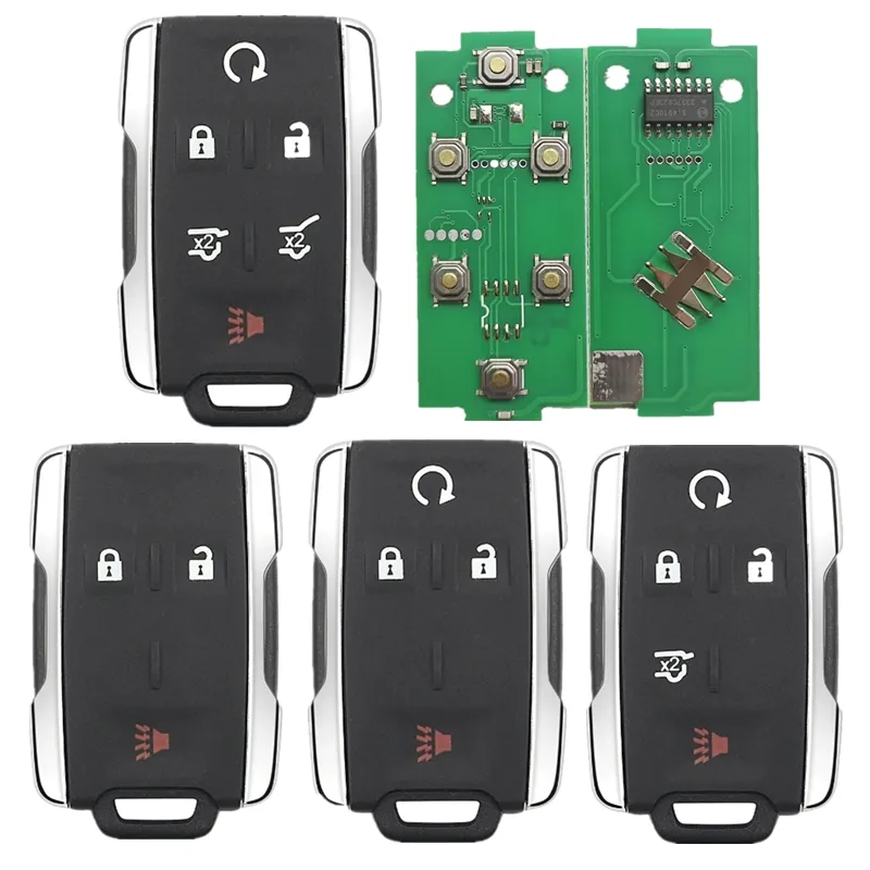A2AUTOKEYS para Chevrolet Silverado 1500 2500 3500 2014-2018 M3N32337100 3/4/5/6 botones 315Mhz llave de coche a distancia inteligente