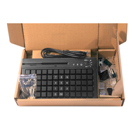 LIF KB60 Totalmente programable 60 TECLAS OPOS/JPOS POS Teclado Keylock y lector de tarjetas de banda magnética para caja registradora